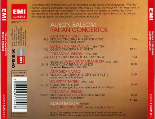 Alison Balsom - Italian Concertos (2010) CD-Rip