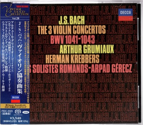 Arthur Grumiaux, Herman Krebbers - Bach: The 3 Violin Concertos (1970, 1978) [2021 SACD Vintage Collection]