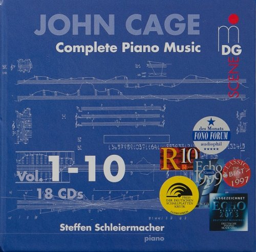 Steffen Schleiermacher - John Cage: Complete Piano Music, Vol. 1-10 (1997) [18CD Box Set]