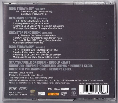 Rudolf Kempe, Herbert Kegel - Stravinsky: The Firebird & Pulcinella Suite, Etc (1976-1981) [2020 SACD]