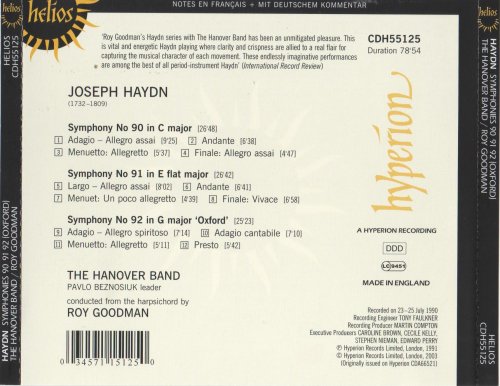 Roy Goodman - Haydn: Symphonies Nos. 90-92 (1991) [2003]