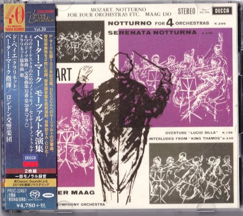 Peter Maag - Mozart: Notturno For 4 Orchestras, Symphonies No.32 & 38, etc. (1959) [2020 SACD Vintage Collection]