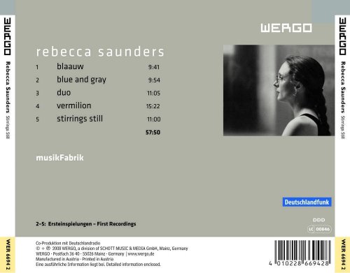 Rebecca Saunders - Stirrings Still: MusikFabrik (2008) CD-Rip