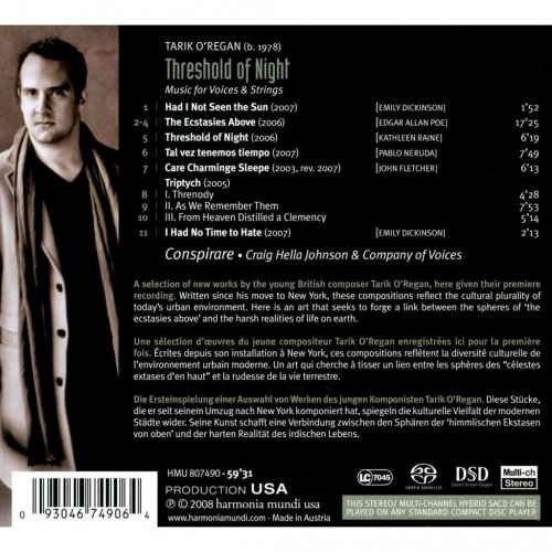 Craig Hella Johnson, Conspirare - Tarik O'Regan: Threshold Of Night (2008) [SACD]