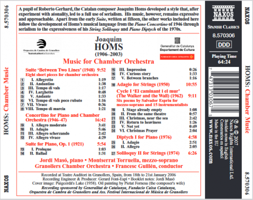 Granollers Chamber Orchestra - Musique pour orchestre de chambre (2007)