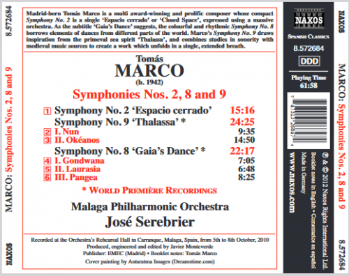 José Serebrier - Marco: Symphonies Nos. 2, 8 and 9 (2012)
