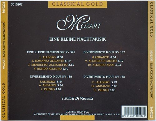 I Solisti Di Varsavia - Mozart: Eine kleine nachtmusik (2000) CD-Rip