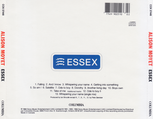 Alison Moyet - EsseX (1994) CD-Rip