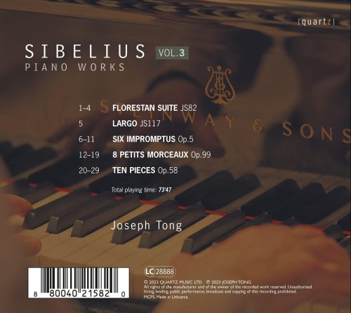 Joseph Tong - Sibelius: Piano Works, Vol. 3 (CD) (2023)