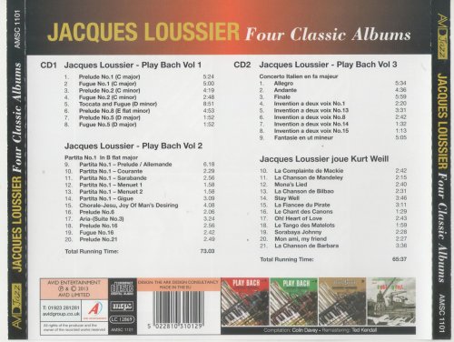 Jacques Loussier - Four Classic Albums (2CD, 2013) CD-Rip