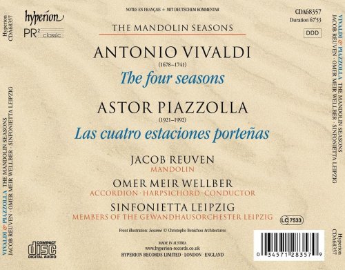 Jacob Reuven, Sinfonietta Leipzig, Omer Meir Wellber - Vivaldi & Piazzolla: The Mandolin Seasons (2022) [Hi-Res]