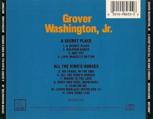 Grover Washington, Jr. - A Secret Place/All the King’s Horses (1986)