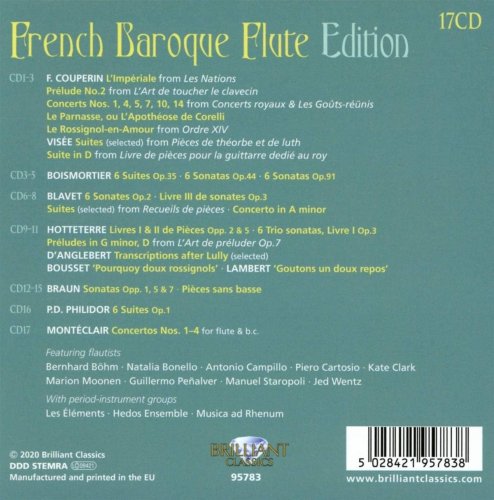 Musica Ad Rhenum, Manuel Staropoli, Tony Millán, Basilio Timpanaro - French Baroque Flute Edition [17CD] (2014)