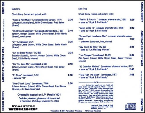 Chuck Berry - America's Hottest Wax (1979) [2004]