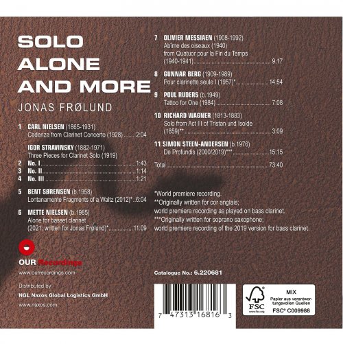 Jonas Frølund - Solo Alone and More (2023) [Hi-Res]