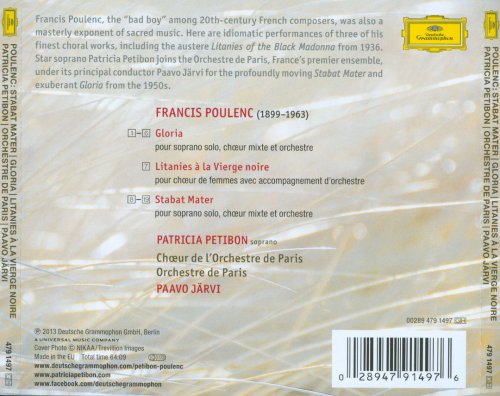 Patricia Petibon - Poulenc: Stabat Mater, Gloria, Litanies a la Vierge Noire (2013) CD-Rip