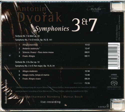 Marcus Bosch - Dvorak: Symphonies No. 3 & No. 7 (2013) [SACD]