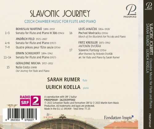 Sarah Rumer, Ulrich Koella - Slavonic Journey: Czech music for flute and piano (2023) [Hi-Res] [Dolby Atmos]