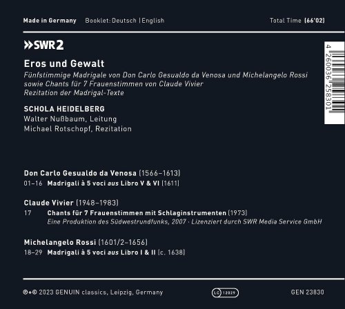 Schola Heidelberg, Walter Nußbaum, Michael Rotschopf - Eros und Gewalt (2023) [Hi-Res]