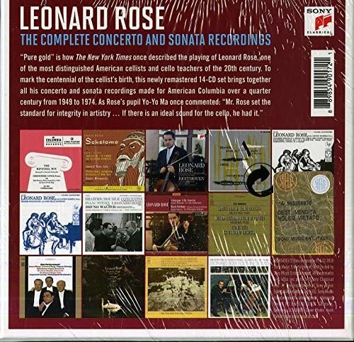 Leonard Rose - The Complete Concerto and Sonata Recordings 2018) [14CD Box Set]