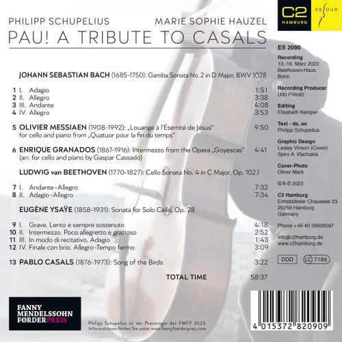 Philipp Schupelius, Marie Sophie Hauzel - PAU! A Tribute to Casals (2023) [Hi-Res]