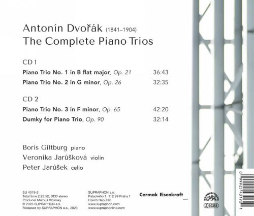 Boris Giltburg, Veronika Jaruskova, Peter Jarůšek - Dvořák: The Complete Piano Trios (2023) [Hi-Res]