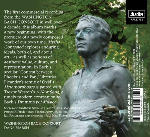 Various Artists - Myths Contested: J.S. Bach, The Contest between Phoebus and Pan, BWV 201 - Trevor Weston, A New Song (2023)