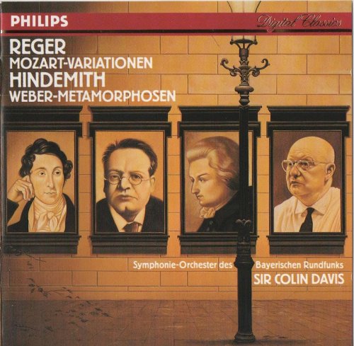 Symphonie-Orchester des Bayerischen Rundfunks, Sir Colin Davis - Reger: Variations and Fugue / Hindemith: Symphonic Metamorphoses (1990) CD-Rip