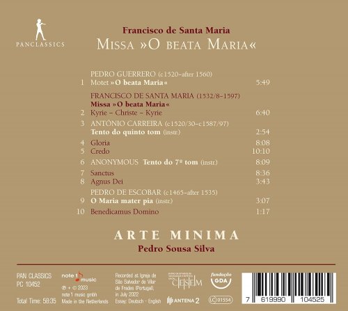 Arte Minima, Pedro Sousa Silva - Missa "O Beata Maria" (2023) [Hi-Res]