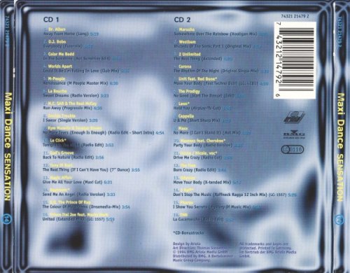 VA - Maxi Dance Sensation 14 (2CD) (1994) [CD-Rip]