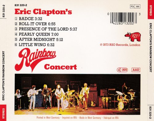 Eric Clapton - Eric Clapton's Rainbow Concert (1973) [1986]