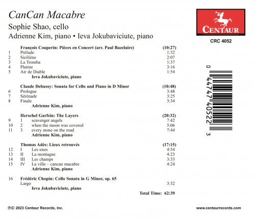 Sophie Shao, Ieva Jokubaviciute, Adrienne Kim - CanCan Macabre (2023) [Hi-Res]