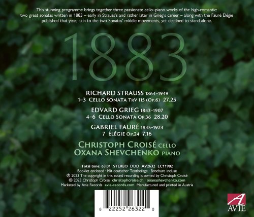 Christoph Croisé, Oxana Shevchenko - 1883 - R. Strauss, Grieg & Fauré (2023) [Hi-Res]