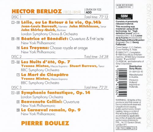 Pierre Boulez - Berlioz: Symphonie Fantastique, Les nuits d'Été (1994) CD-Rip