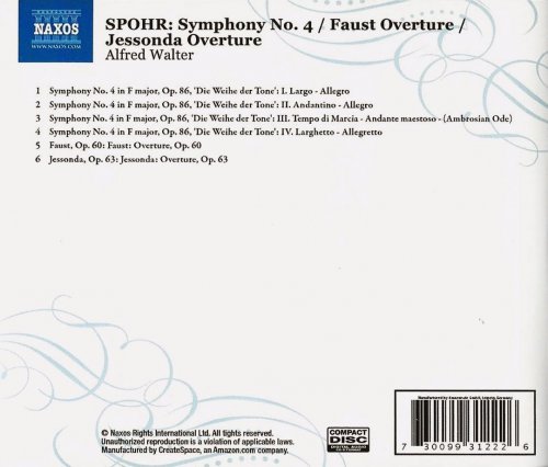 Budapest Symphony Orchestra, Alfred Walter - Spohr: Symphony No. 4 & Overtures (1989) CD-Rip
