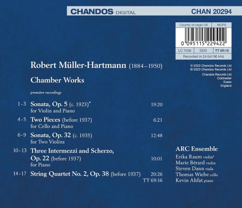 ARC Ensemble - Robert Müller-Hartmann: Chamber Works (2023) [Hi-Res] [Dolby Atmos]