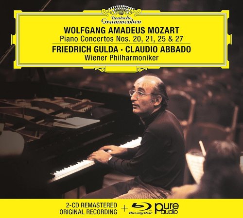 Friedrich Gulda, Wiener Philharmoniker & Claudio Abbado - Mozart: Piano Concertos 20, 21, 25 and 27 (2020)