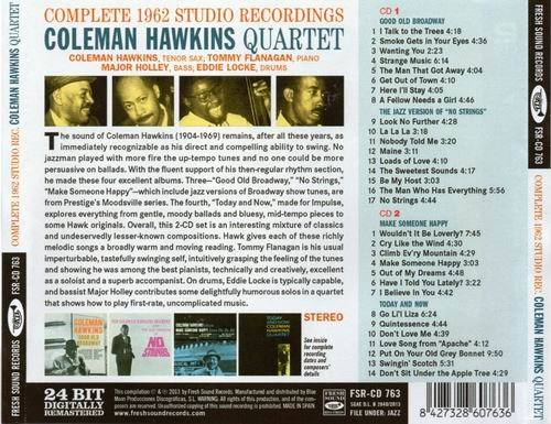 Coleman Hawkins Quartet - Complete 1962 Studio Recordings (2013)