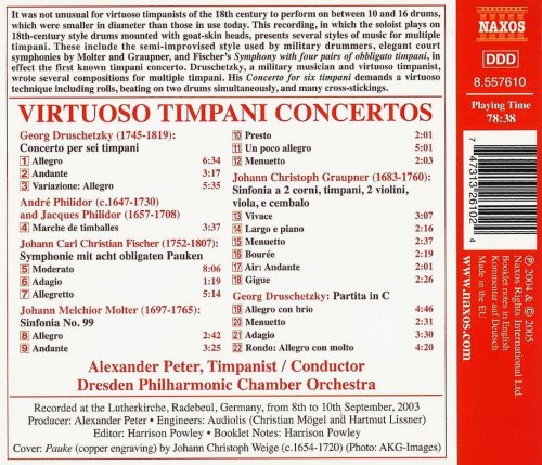 Alexander Peter, Dresden Philharmonic Chamber Orchestra - Virtuoso Timpani Concertos (2005) CD-Rip