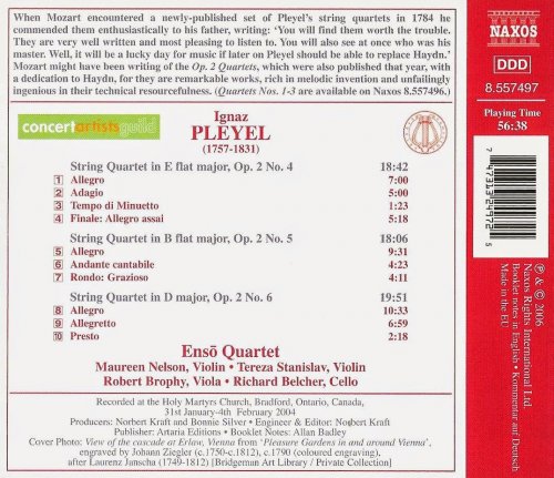 Ensö Quartett - Pleyel: String Quartets op. 2 nos. 4-6 (2006) CD-Rip