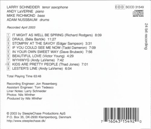 Larry Schneider - It Might As Well Be Spring (2003) FLAC