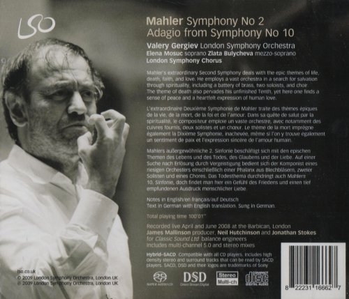 London Symphony Orchestra, Valery Gergiev - Mahler: Symphony No. 2 (2009) CD-Rip