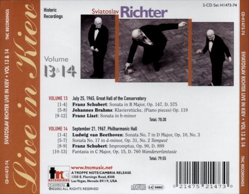 Sviatoslav Richter - Live in Kiev Vol.13~14 (1965, 1967) [2002]