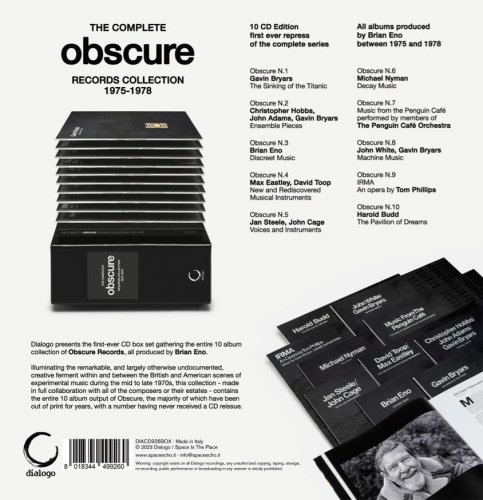 VA - The Complete Obscure Records Collection 1975-1978 (10 CD box set) (2023)
