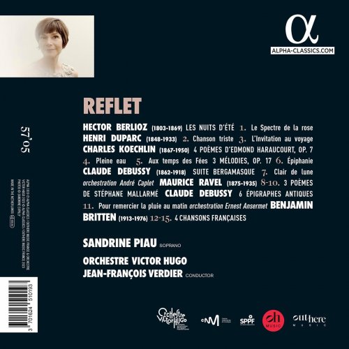 Sandrine Piau, Orchestre Victor Hugo, Jean-François Verdier - Reflet (2024) [Hi-Res]