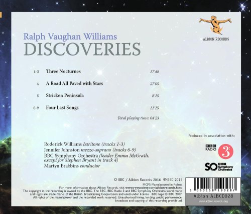 Roderick Williams, Jennifer Johnston, BBC Symphony Orchestra, Martyn Brabbins - Vaughan Williams: Discoveries (2016) [Hi-Res]