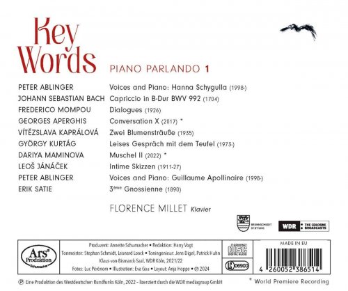 Florence Millet - Key Words: Piano parlando, Vol. 1 (2024) [Hi-Res]