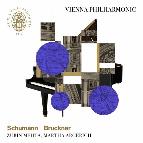 Vienna Philharmonic, Martha Argerich and Zubin Mehta - Schumann: Piano Concerto in A Minor, Op. 54 & Bruckner: Symphony No. 4 in E-Flat Major (2024) [Hi-Res]