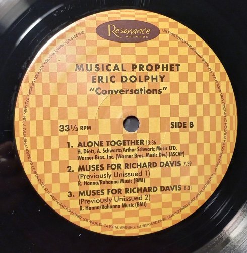 Eric Dolphy - Musical Prophet: The Expanded 1963 New York Studio Sessions (2023) LP