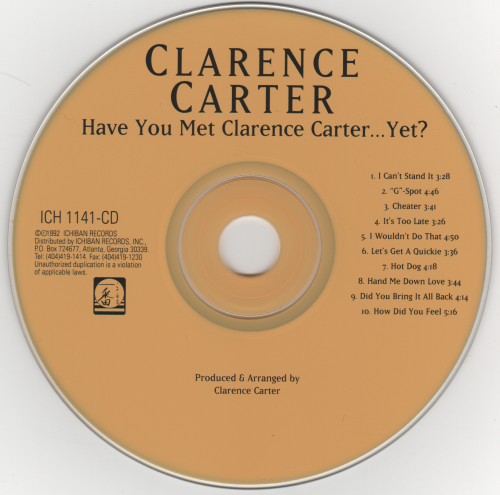 Clarence Carter - Have You Met Clarence Carter...Yet? (1992)